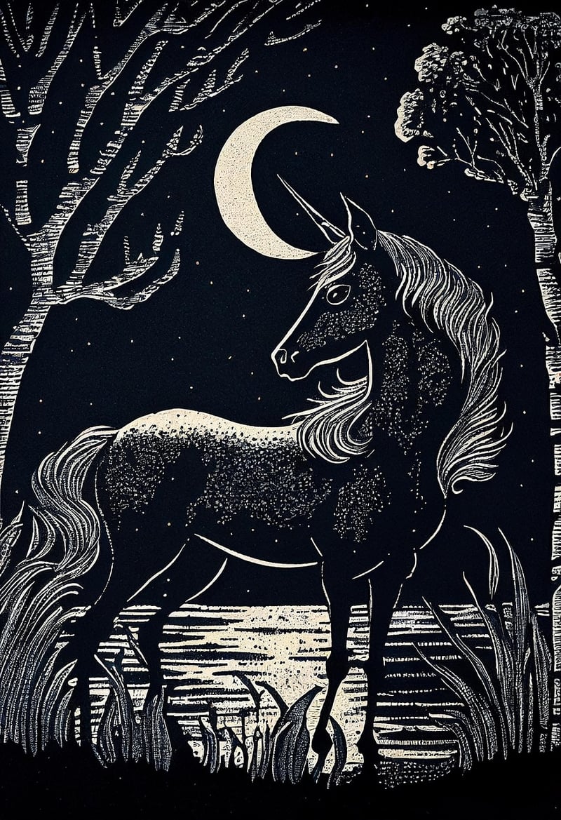 Fantasy Unicorn Landscape